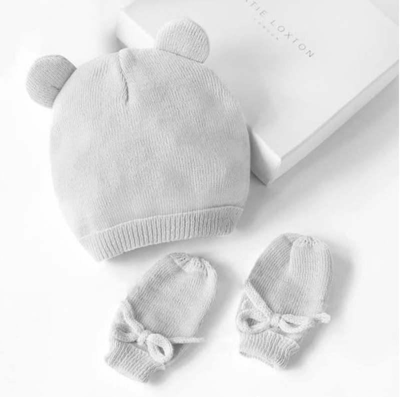 Beautifully Boxed Baby Hat & Mittens