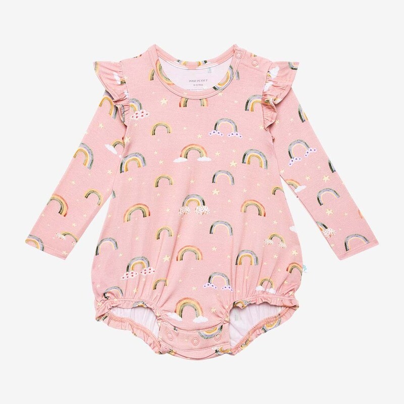 Shay - Long Sleeve Ruffled Bubble Romper
