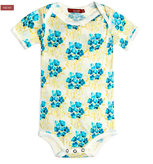Sky Floral - Bamboo Onesie
