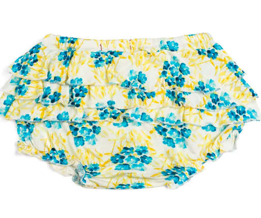 Sky Floral - Bamboo Ruffle Bloomer
