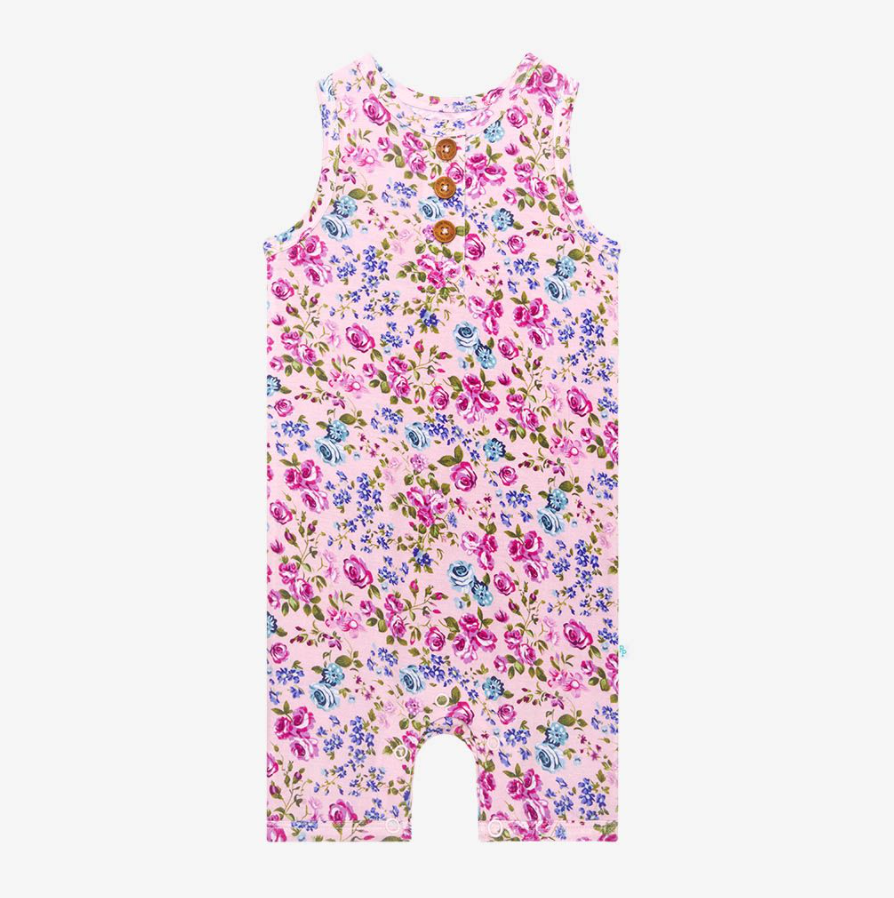 Pixie - Henley Racerback Short Romper
