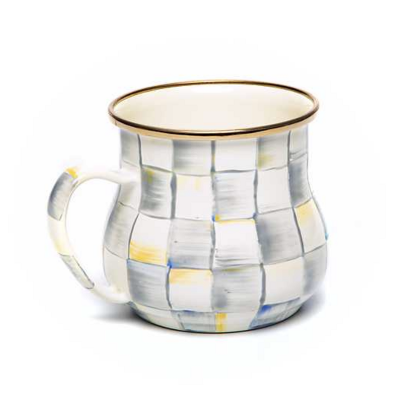Sterling Check Enamel Mug