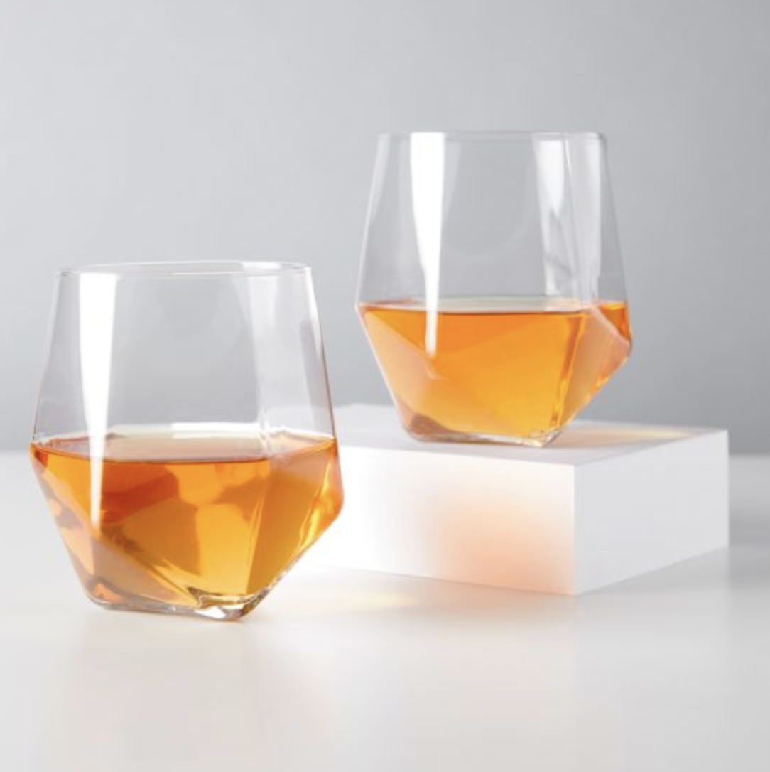 Faceted Crystal Tumblers #4343