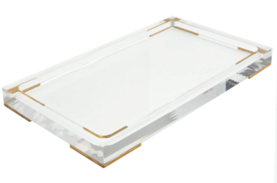Lucite Bath and Body Counter Tray