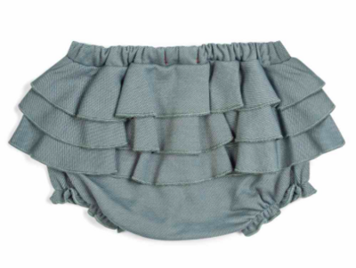 Denim - Organic Ruffle Bloomer