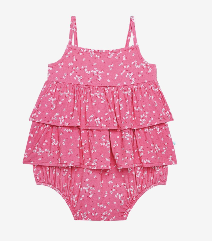Janice - Ruffled Spaghetti Romper