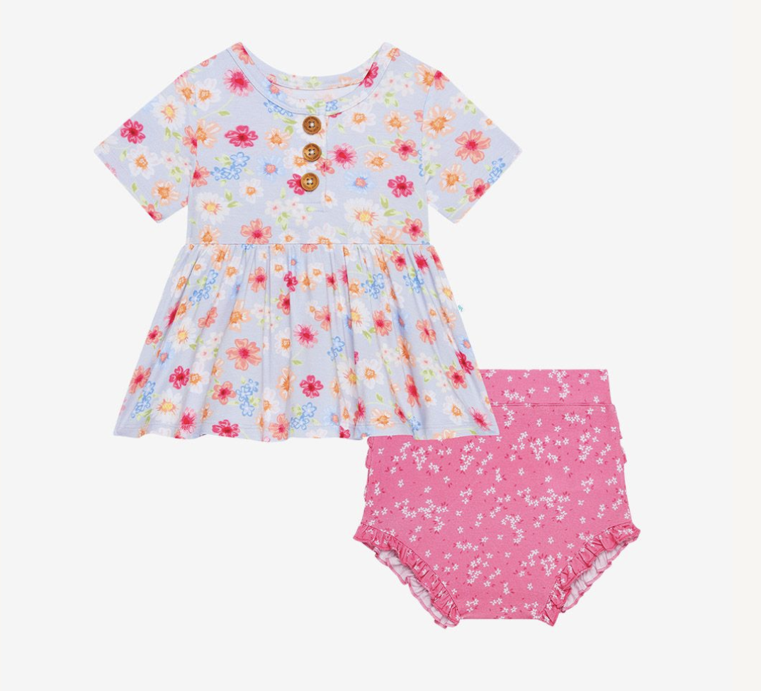 Carissa - Henley Peplum/Bloomer