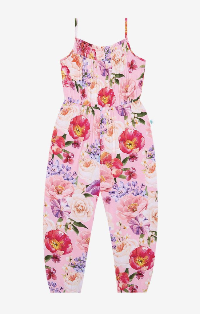 Brisa - Smocked Spaghetti Jumpsuit