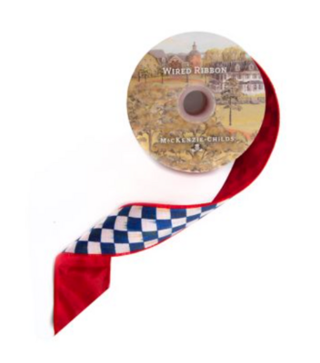 Royal Check 2&quot; Ribbon - Red Back