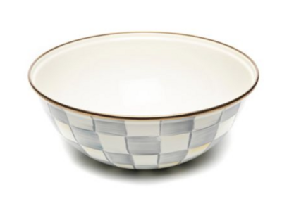 Sterling Check Enamel Medium Everyday Bowl