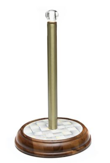 Sterling Check Wood Paper Towel Holder