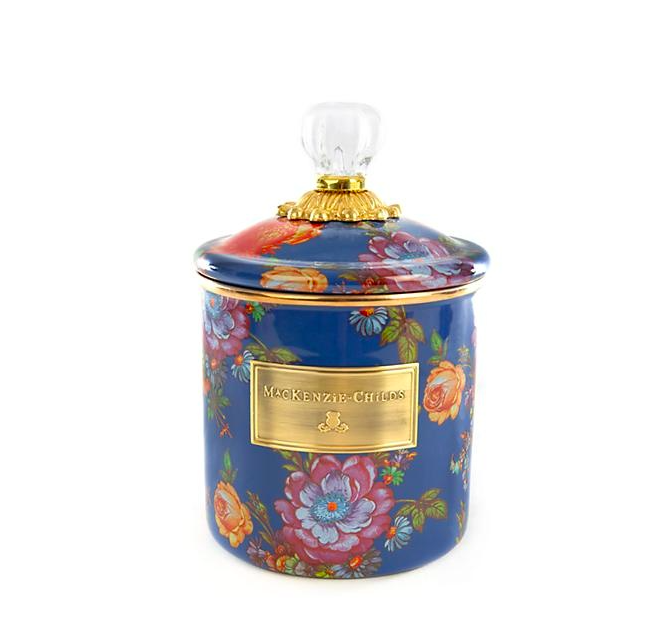 Flower Market Small Canister - Lapis
