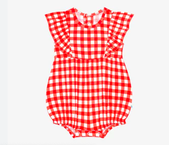 Polly- Flutter Sleeve Bubble Romper