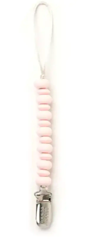 Pacifier Clip-Light Pink