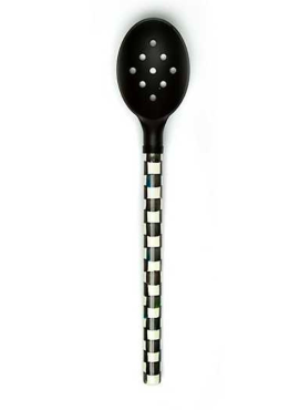 Courtly Check Slotted Spoon - Black 