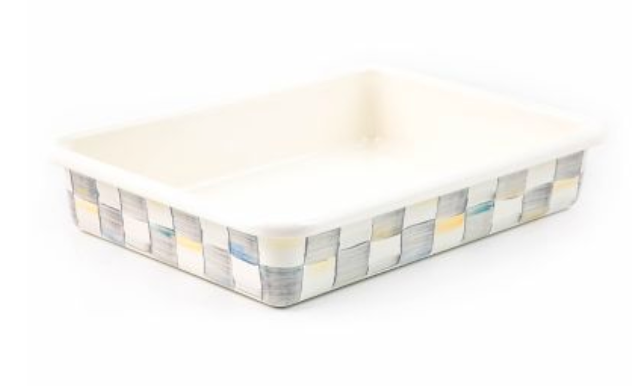 Sterling Check Enamel Baking Pan - 9x13