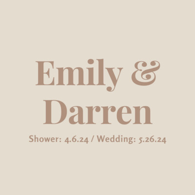 Emily Kelley & Darren Lucas