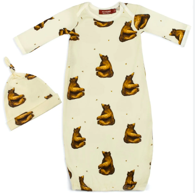 Honey Bear - Newborn Hat &amp; Gown