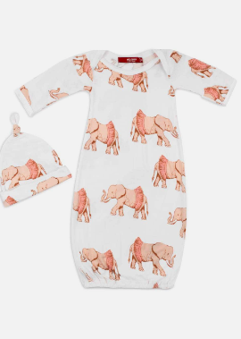 Tutu Elephant -  Newborn Hat &amp; Gown