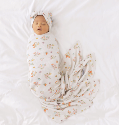 Clemence - Infant Swaddle & Headwrap Set
