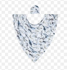 Sharkly - Infant Swaddle &amp; Beanie Set