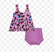 Electric Leopard - Tank top Peplum &amp; Bloomer set