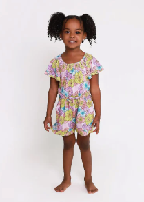 Kourtney - Flutter Sleeve Romper