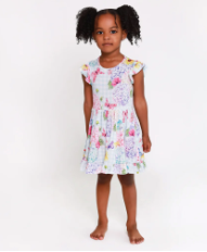 Nicolette - Cap Sleeve Ruffled Twirl Dress