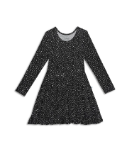 Aggie - Long Sleeve Ruffled Twirl Dress