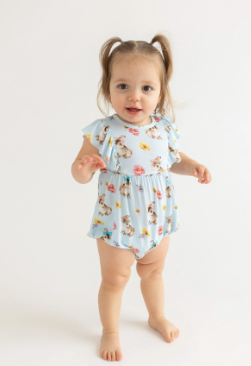 Tinsley Jane - Flutter Sleeve Bubble Romper