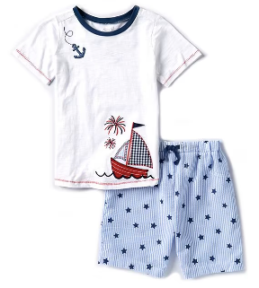 Sailboat Anchor Short Set