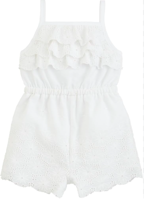 White Eyelet Romper