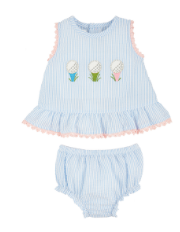 Seersucker Golf Pinafore