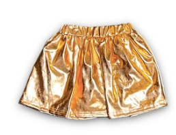 Gold Metallic Skort