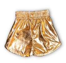 Gold Metallic Shorts