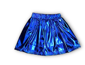 Royal Metallic Skort