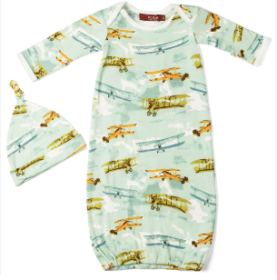 Vintage Planes - Newborn Hat &amp; Gown