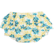 Sky Floral-Bamboo Ruffle Bloomers