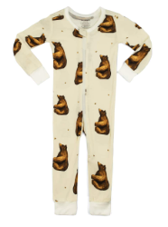 Bamboo Zipper PJ-Honey Bear