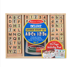 Wooden ABC Activity Stamp Set #30118