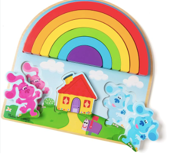 Blues Clues &amp; You Wooden Rainbow Stacking Puzzle