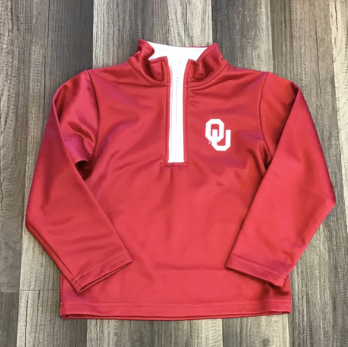 OU Fleece Lined Quarter Zip