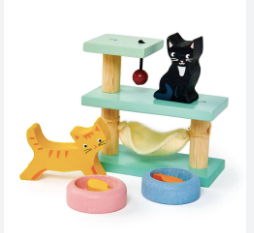 Wooden Pet Cat Set