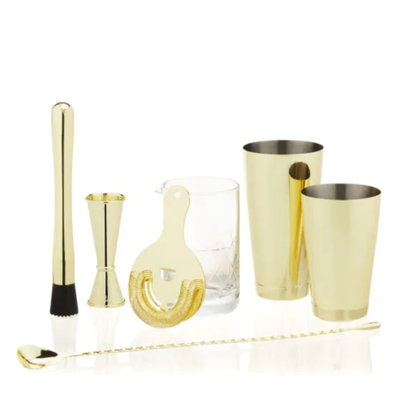 Gold 7 Piece Bar Essentials Set
