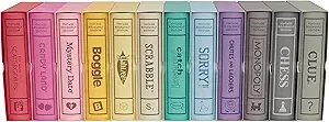 Vintage Bookshelf Game Assortment