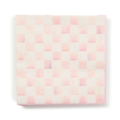 Rosy Check Luncheon Paper Napkins