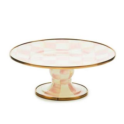 Rosy Check Mini Pedestal Platter