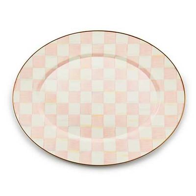 Rosy Check Medium Oval Platter