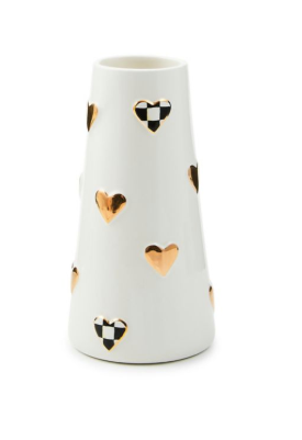 Courtly Check Short Heart Vase
