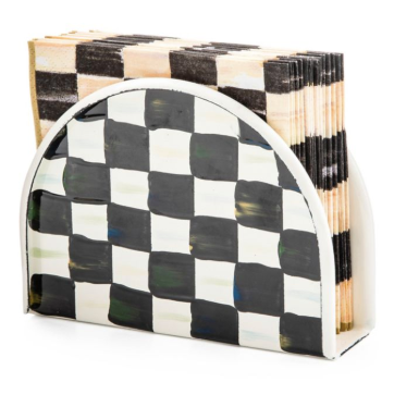 Courtly Check Enamel Napkin Holder